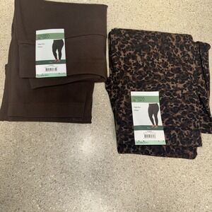New 2 pair Terra & Sky Leggings woman's 4XL Fitted . NWT